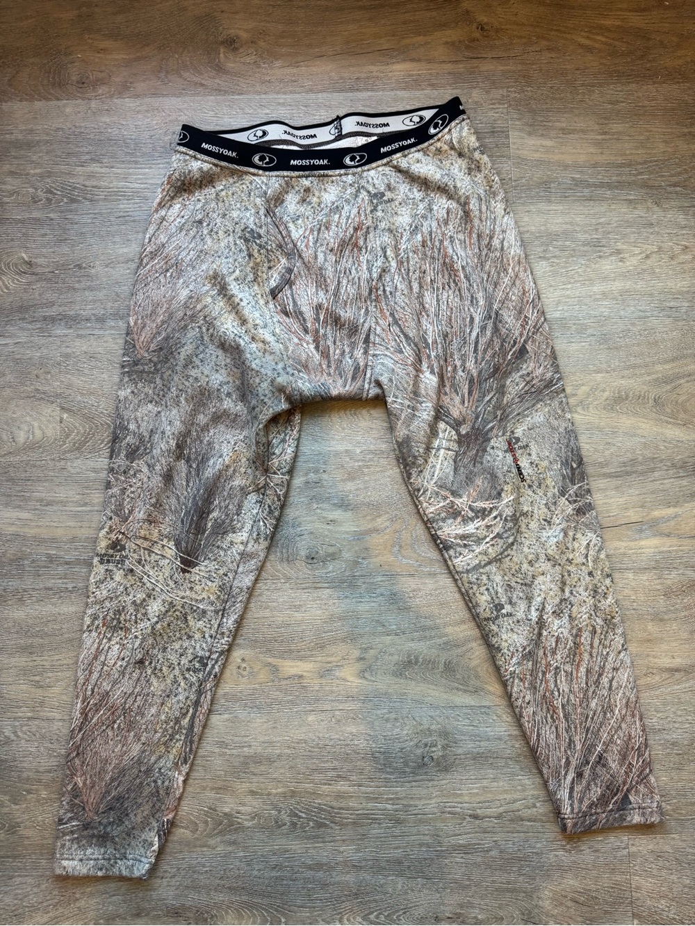 Mossy Oak Camo Fleece-Lined Base Layer Pants - XL